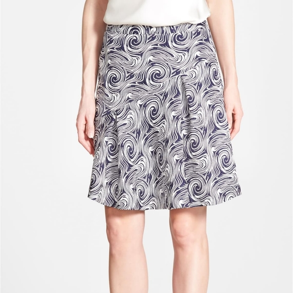 Pink Tartan Swirl Jacquard A-Line Skirt - Picture 1 of 7